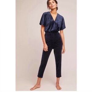 Anthropologie Saturday Sunday Velvet Jumpsuit